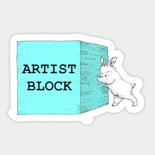 Artist Block Sticker